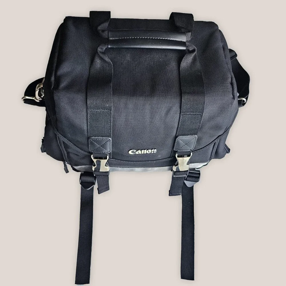 CANON 200DG Deluxe Photography EOS Pro Camera Gadget Bag Black & Silver
